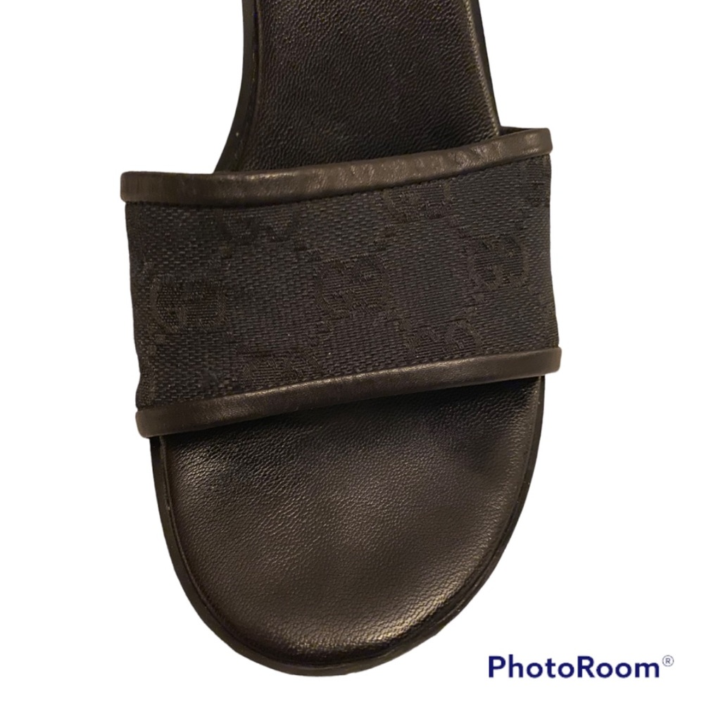 Y2K AUTH GUCCI TOM FORD MONOGRAM CANVAS OPEN TOE HIGH HEEL SANDALS ⭐️⭐️⭐️⭐️⭐️ - Picture 8 of 16